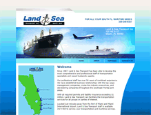 Tablet Screenshot of landandseatransport.net